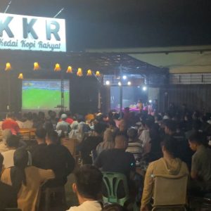 Nobar Pertandingan Sepak Bola Indonesia Vs Guinea, Pengunjung KKR Membludak