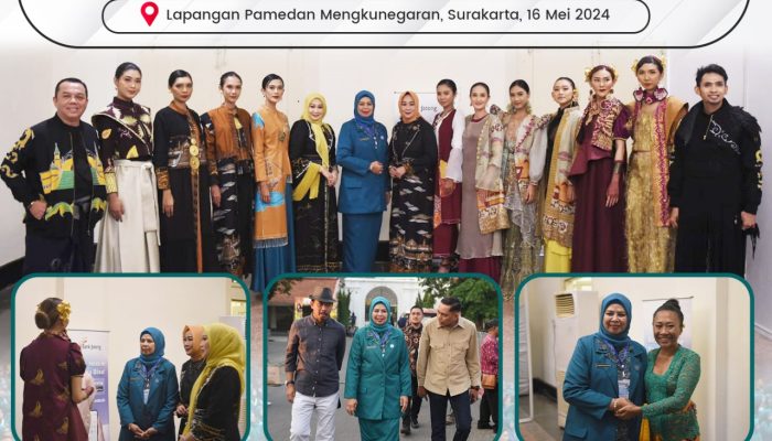 Wastra Kepri Memukau di Panggung Fashion Show HUT Dekranas ke-44 Solo