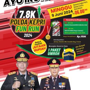 Polda Kepri Fun Run 7,8 Km Tambah Kategori 45 Tahun ke Atas
