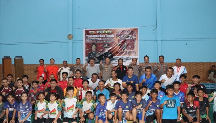 Tournament Bulu Tangkis HUT Bhayangkara Cup ke-78 Dibuka Kapolresta Tanjungpinang