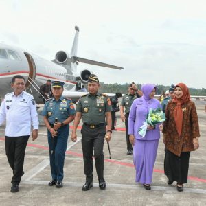 Panglima TNI Tiba Bandara RHF Tanjungpinang, Disambut Langsung Gubernur Ansar