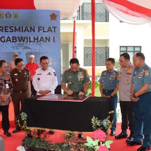 Resmikan Flat Kogabwilhan 1 di Dompak, Panglima TNI : Tingkatkan Kesejahteraan dan Moril TNI 