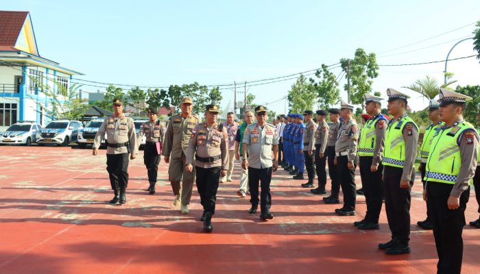 Polres Bintan Laksanakan Pengecekan Akhir Kesiapan Pasukan Pengamanan Bintan Triathlon 2024