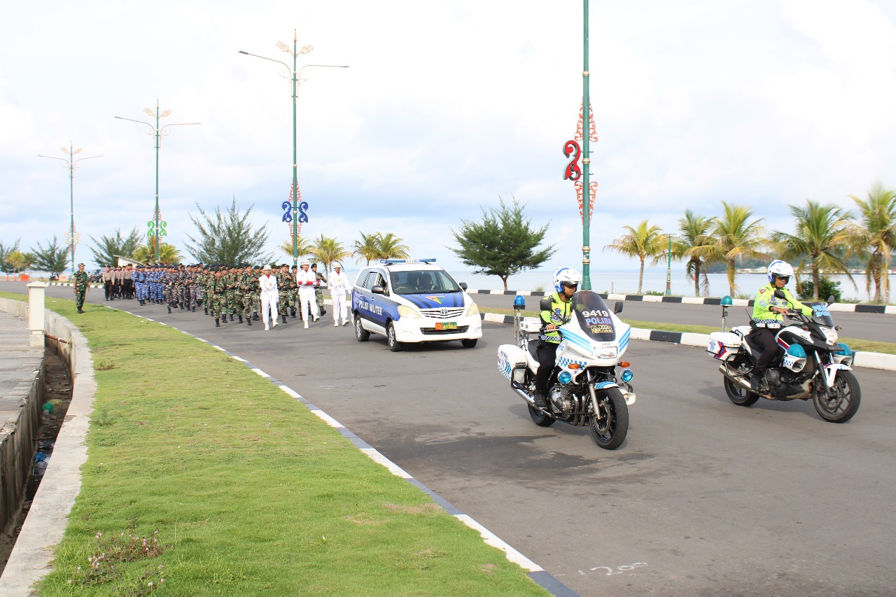 Jelang Hari Lahir Pancasila, Digelar Kirap Bendera Pataka Merah Putih di Gedung Daerah 