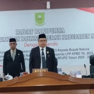 Rapat Paripurna Penyampaian LKPJ Bupati Natuna TA 2023, Realisasi Pendapatan Capai Rp1,3 Triliun 