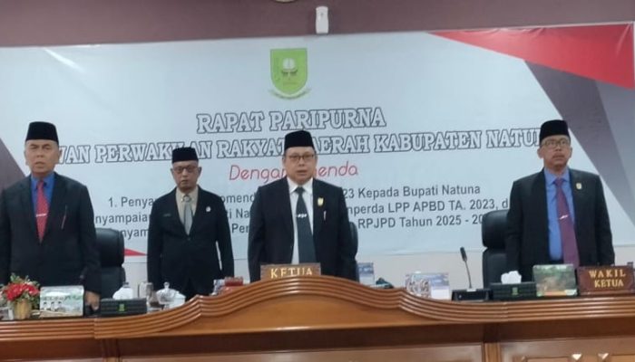 Rapat Paripurna Penyampaian LKPJ Bupati Natuna TA 2023, Realisasi Pendapatan Capai Rp1,3 Triliun 