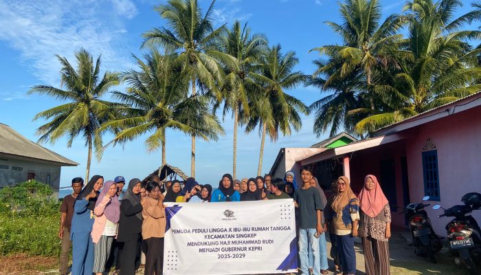 Pilgub Kepri 2024, Pemuda Peduli Lingga dan Kaum Ibu di Kecamatan Singkep Siap Menangkan H. Muhammad Rudi