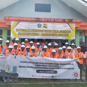 PUPR Kepri Bersama Balai Jasa Konstruksi Banda Aceh Gelar Fasilitasi Uji Sertifikasi Kompetensi TK