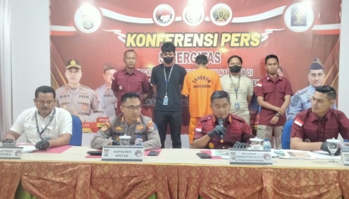 Tamping Selundupkan 12 Paket Sabu Ke Lapas Narkotika Tanjungpinang  