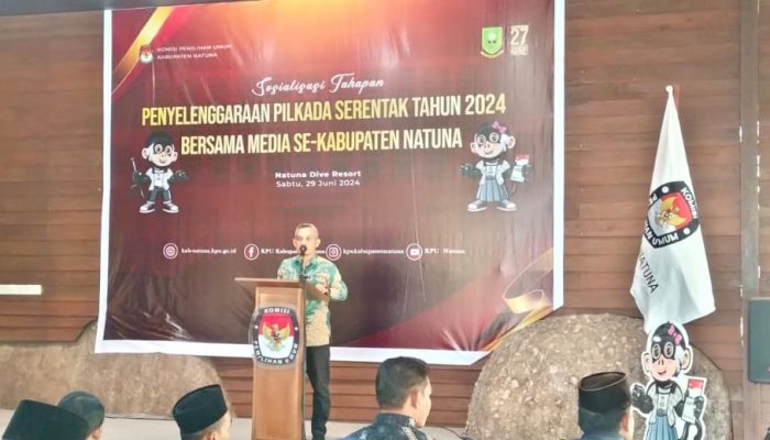 KPU Kabupaten Natuna Sosialisasi Tahapan Pilkada Serentak Bersama Media