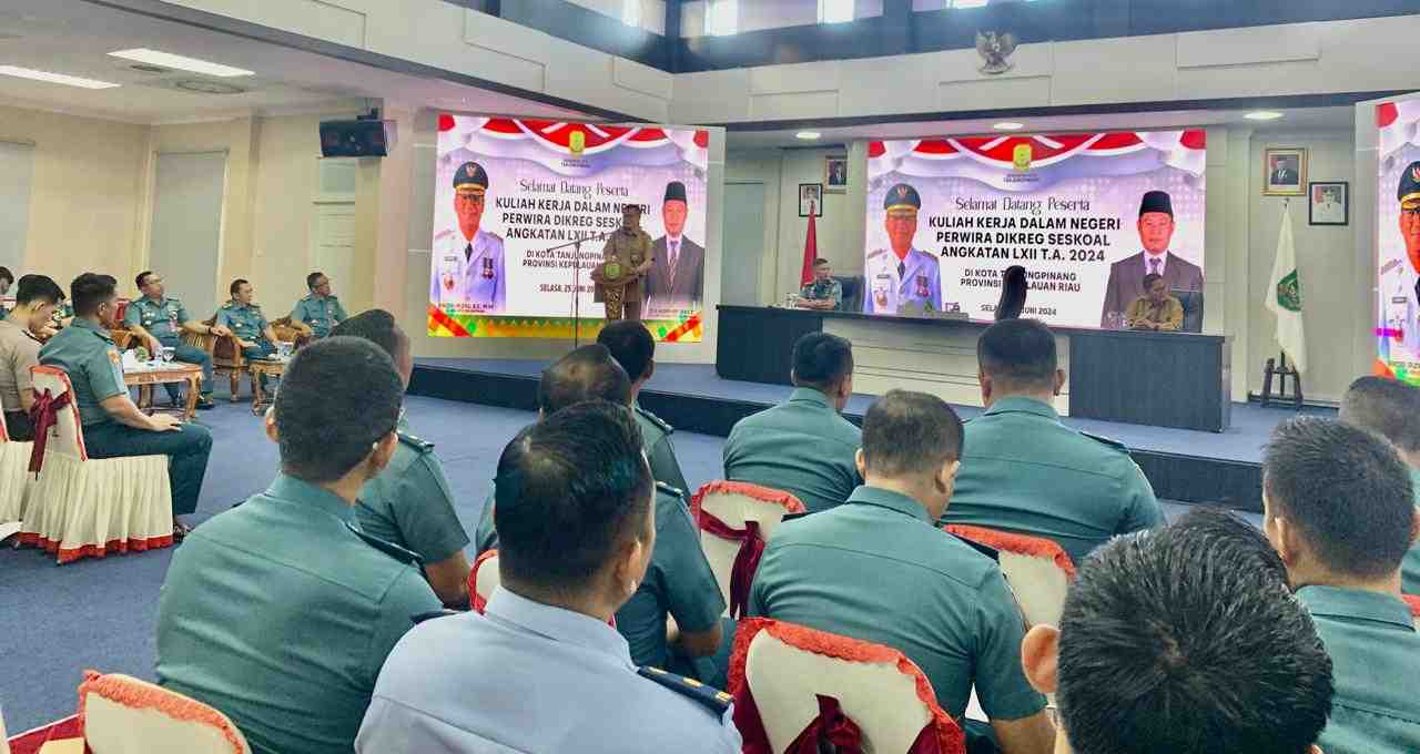 34 Perwira Siswa Dikreg Seskoal Angkatan 62 KKDN di Kota Tanjungpinang