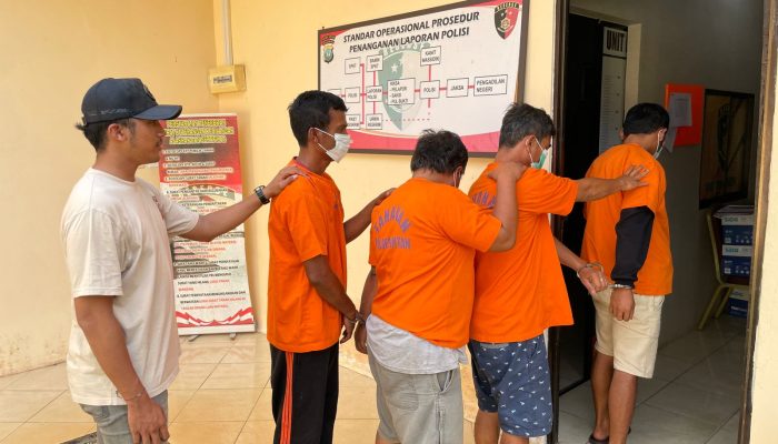 Berantas Judi, Polres Bintan Tangkap 4 Pemain Judi Kartu Remi Song