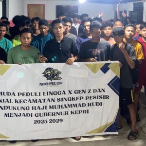 Pemuda Kecamatan Singkep Pesisir Dukung Muhammad Rudi di Pilgub Kepri 2024