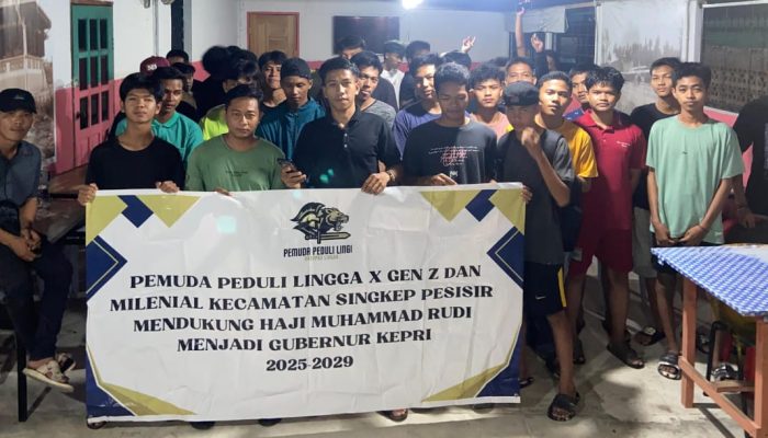 Pemuda Kecamatan Singkep Pesisir Dukung Muhammad Rudi di Pilgub Kepri 2024