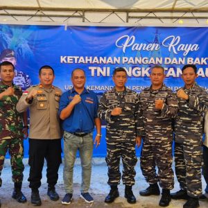 Maksimalkan Potensi Maritim, Lanal Bintan Panen Raya Ketahanan Pangan dan Bhakti Sosial