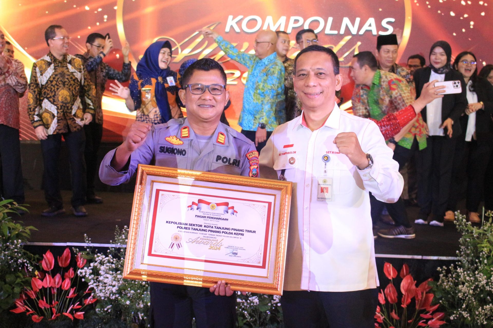 Polsek Tanjungpinang Timur Terima Penghargaan Kompolnas Award 2024 