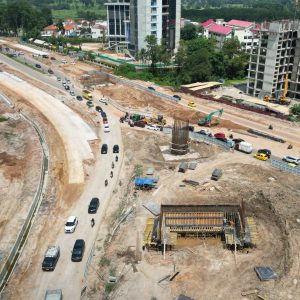 Progres Pembangunan Fly Over Sei Ladi Batam Capai 45 Persen