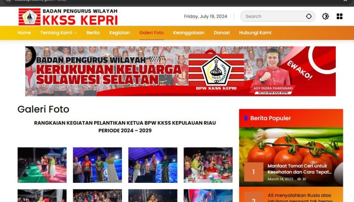 BPW KKSS Kepri Luncurkan Website www.kksskepri.com