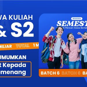 Inilah Peraih Beasiswa SEMESTA Tahun 2024 Untuk jenjang S1 dan S2