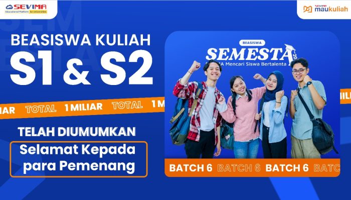 Inilah Peraih Beasiswa SEMESTA Tahun 2024 Untuk jenjang S1 dan S2