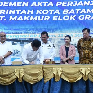 Gubernur Ansar Dan BP Batam Tandatangani Amandemen Akta Pengembangan Rempang Eco-City