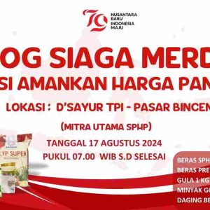 HUT RI ke-79, Bulog Gelar Pangan Murah di D’Sayur Bincen Tanjungpinang