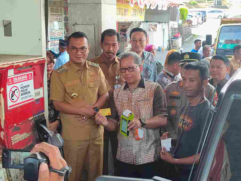 Atasi Antrian Solar di SPBU, Pemko Tanjungpinang Launching Fuel Card Bukopin 