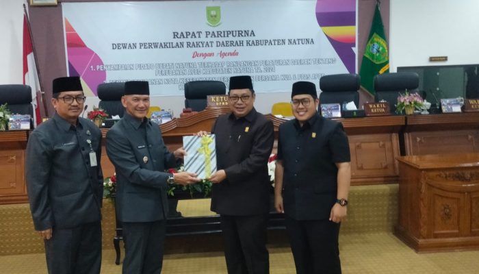 Pemkab Dan DPRD Natuna Tandatangani KUA PPAS Perubahan APBD TA 2024 