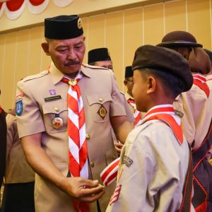 Kwarda Kepri Gelar Ulang Janji dan Pelantikan Sempena Hari Pramuka ke-63