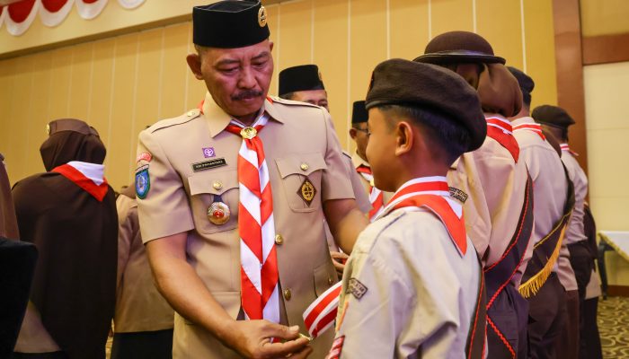 Kwarda Kepri Gelar Ulang Janji dan Pelantikan Sempena Hari Pramuka ke-63
