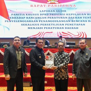 DPRD Kepri Sahkan Perda Penanggulangan Bencana dan APBD-P 2024