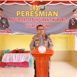 Kapolres Natuna Resmikan Polsubsektor Bunguran Selatan dan Polsubsektor Bunguran Timur Laut