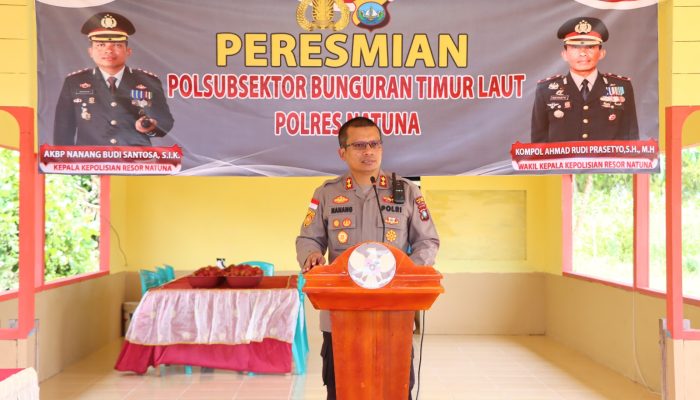Kapolres Natuna Resmikan Polsubsektor Bunguran Selatan dan Polsubsektor Bunguran Timur Laut