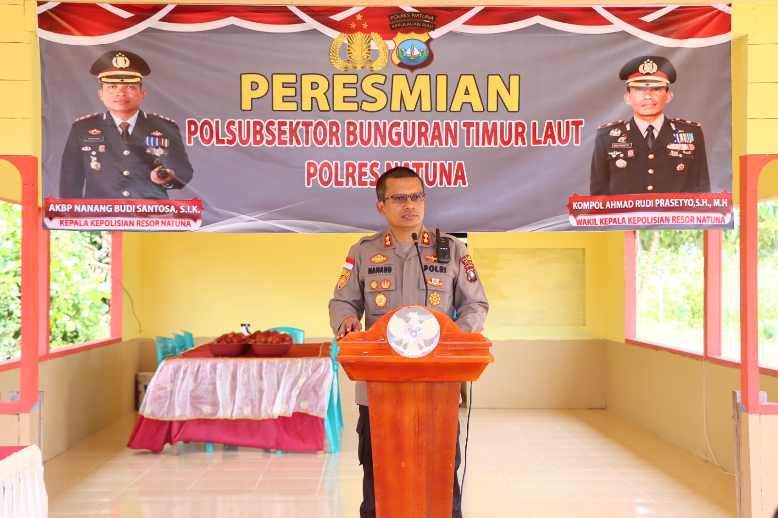 Kapolres Natuna Resmikan Polsubsektor Bunguran Selatan dan Polsubsektor Bunguran Timur Laut