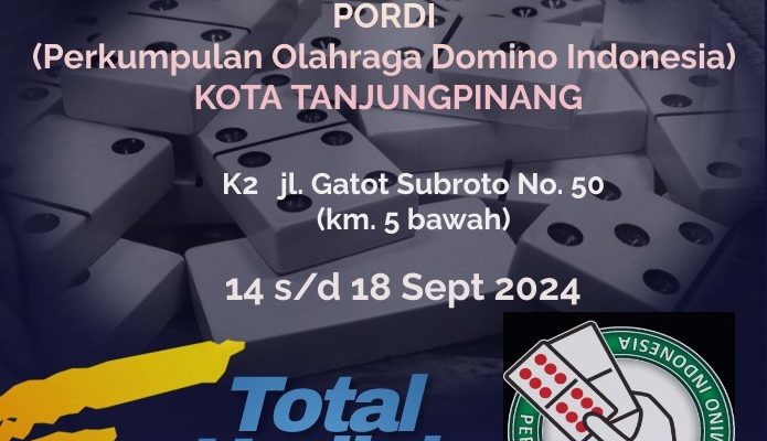 Semarakkan HUT RI ke-79, PORDI Kota Tanjungpinang Segera Gelar Turnamen Domino 