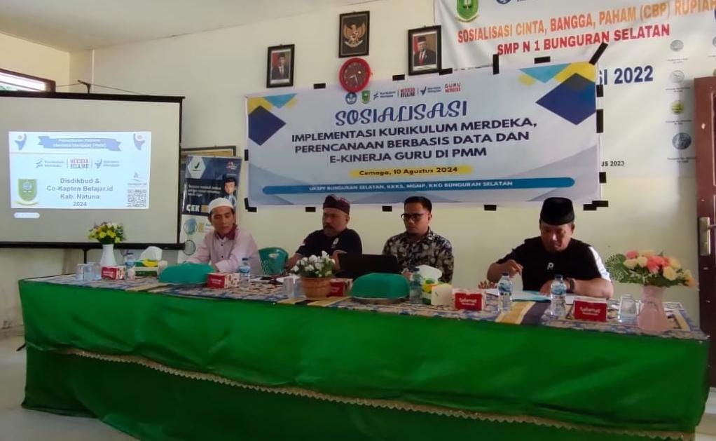 Sosialisasi Platform Merdeka Mengajar, Disdikbud Natuna : Sosialisasi Sudah Digelar 15 Kecamatan