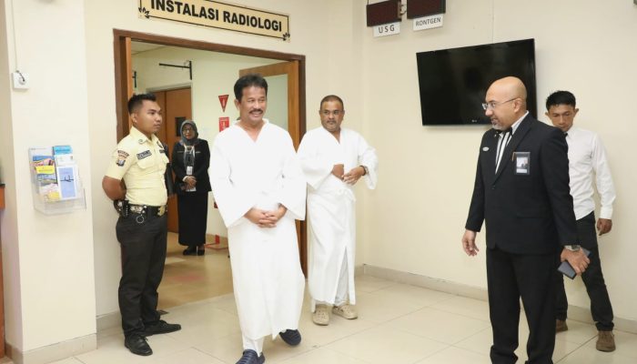 Jalani MCU, Muhammad Rudi – Aunur Rafiq Kompak Datang Lebih Awal di RSUD RAT