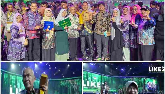 RW 06 Kelurahan Bukit Cermin Tanjungpinang Raih Tropy Proklim Lestari dari KLHK