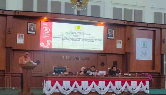 Ranperda APBD Perubahan Tanjungpinang 2024, Pendapatan Daerah Rp1.12 Triliun, Belanja Rp1.14 Triliun 