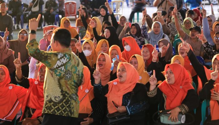 Kampanye di Rimba Jaya, Ansar Ahmad Ajak Warga Bernyanyi dan Bershalawat Bersama