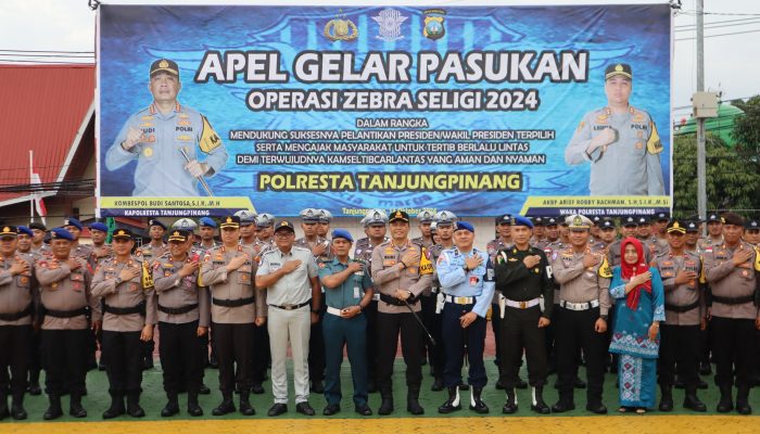 Jelang Pelantikan Presiden, Operasi Zebra Seligi 2024 Di Tanjungpinang Berlangsung 14 Hari