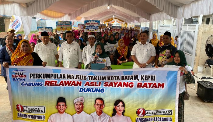 Majelis Taklim di Batam Teriakkan “Pok Ame Ame Belalang Kupu Kupu, Ayok Rame Rame Coblos Nomor 1”
