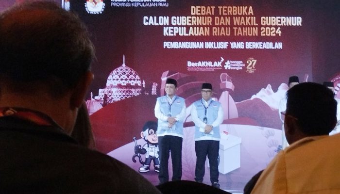 Debat Terbuka Pilgub Kepri, Ansar-Nyanyang Kenakan Rompi Penerus Negeri