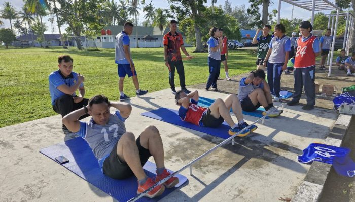 Personel TNI AU di Natuna Ikuti Tes Jasmani Semester II