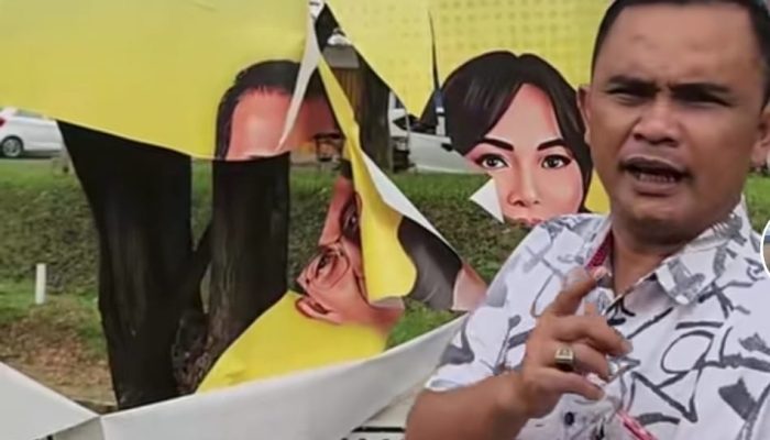 Puluhan Baliho SAYANG-ASLI Rusak di Sejumlah Titik di Batam 