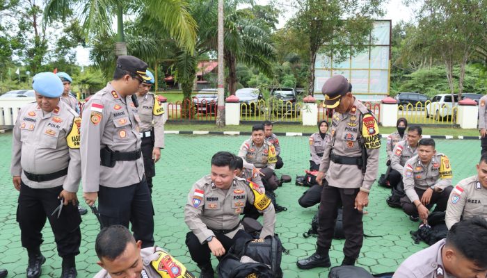 Polres Natuna Cek Kesiapan Personel Pengamanan Pilkada 2024