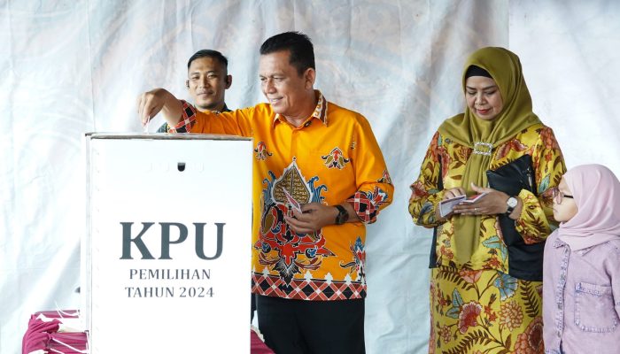 Ansar Bersama Keluarga Gelar Doa Sebelum Mencoblos di TPS 014