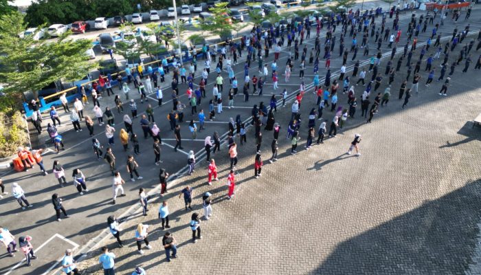 BP Batam Sukses Gelar Senam Gabungan Akhir Tahun, Karyawan Sehat dan Produktif