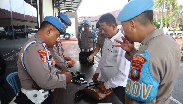 Propam Polresta Tanjungpinang Periksa Senpi Personel dan Judol