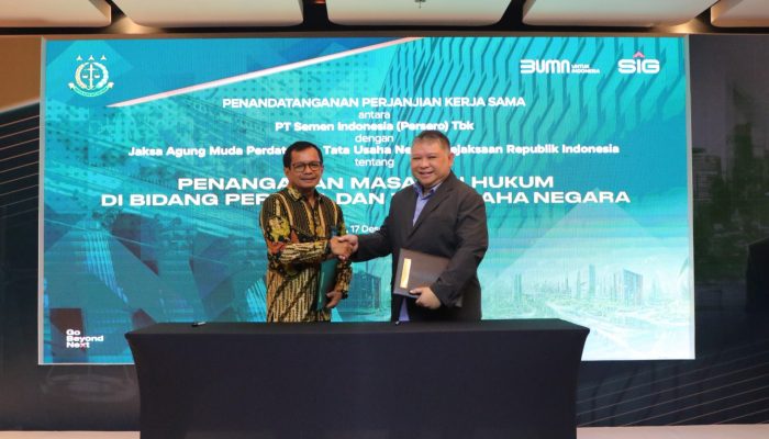 Jam Datun Dan PT Semen Indonesia Jalin Kerjasama Dukung Pembangunan Infrastruktur